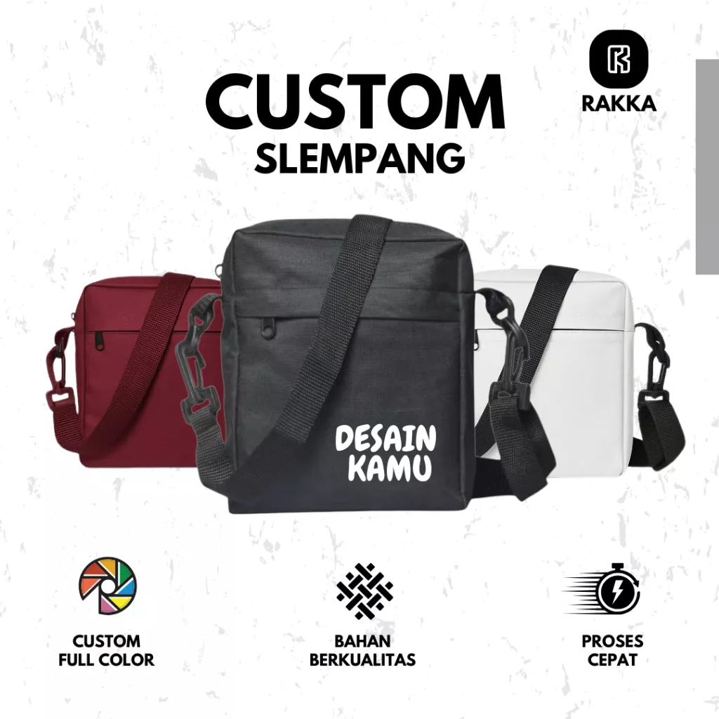 Slingbag Pria Custom Tas Selempang Dan Bahu